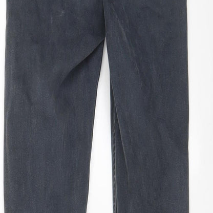 Topshop Womens Grey Cotton Skinny Jeans Size 26 in L32 in Regular Zip