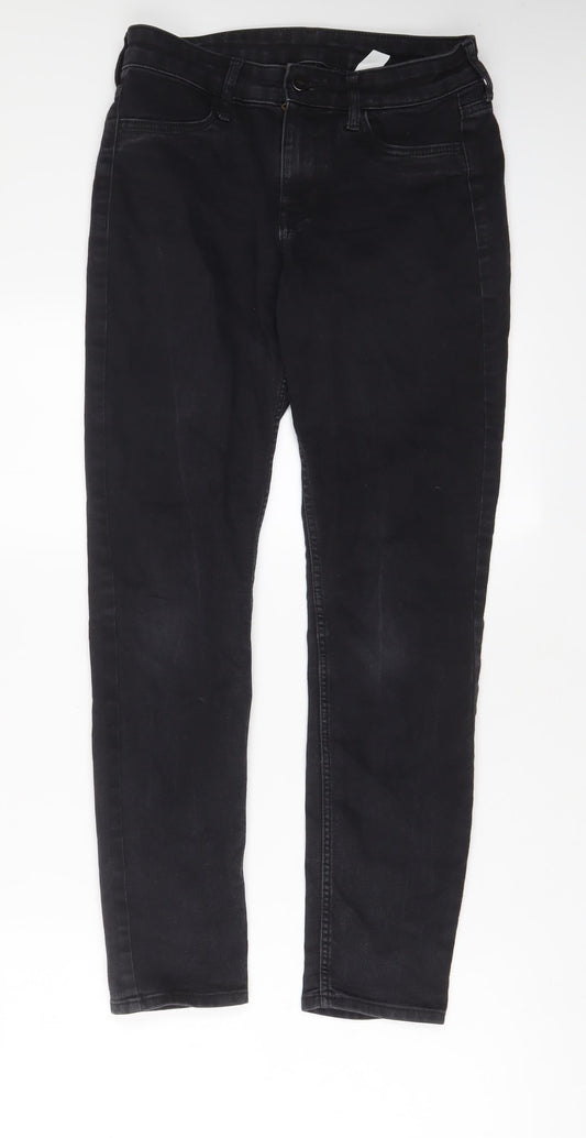Womens UK Size 26 in H&M Regular Fit Skinny Black Jeans