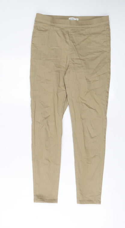 Womens UK Size 10 Marks and Spencer Regular Fit Jegging Beige Jeans