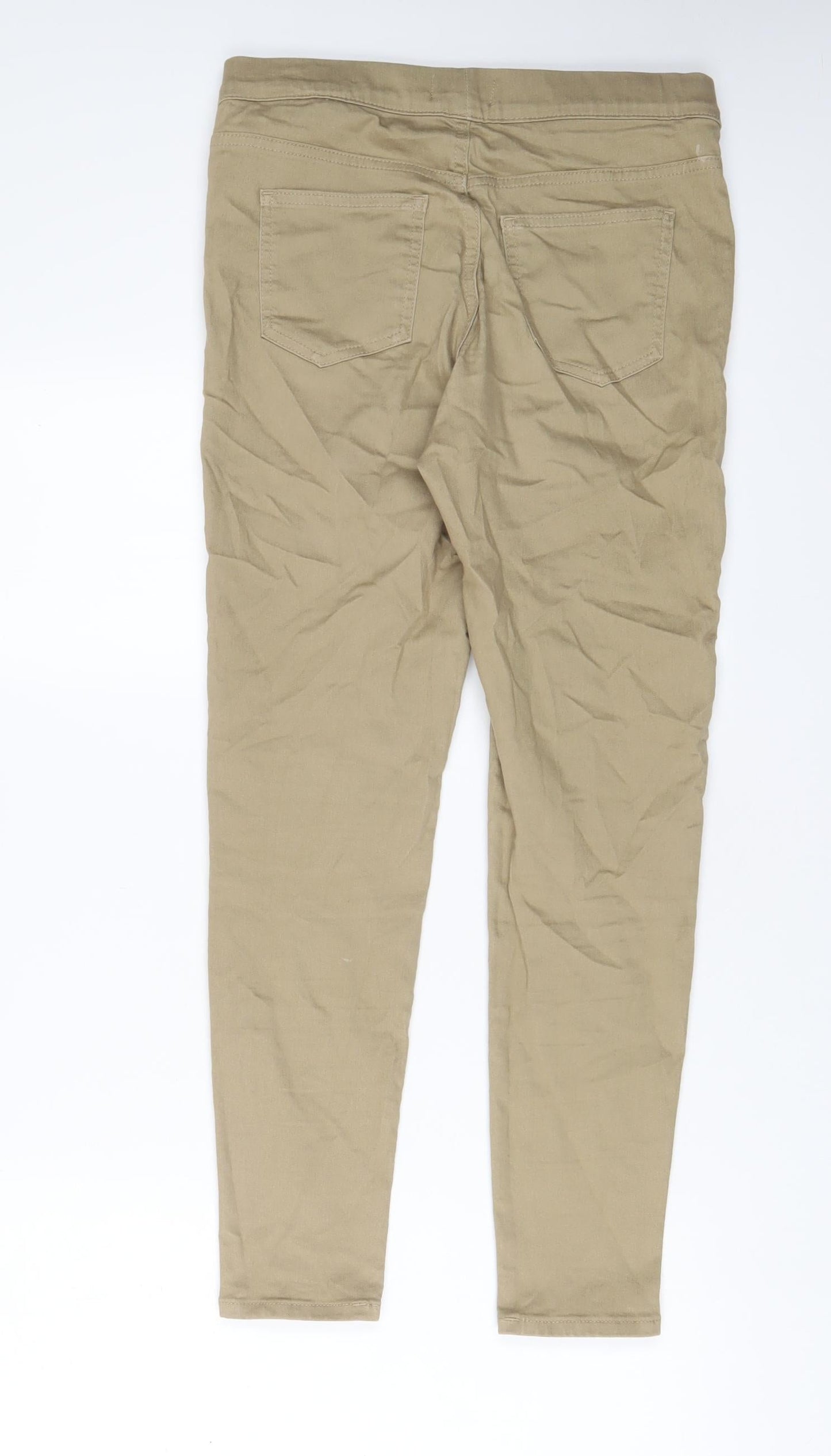 Womens UK Size 10 Marks and Spencer Regular Fit Jegging Beige Jeans