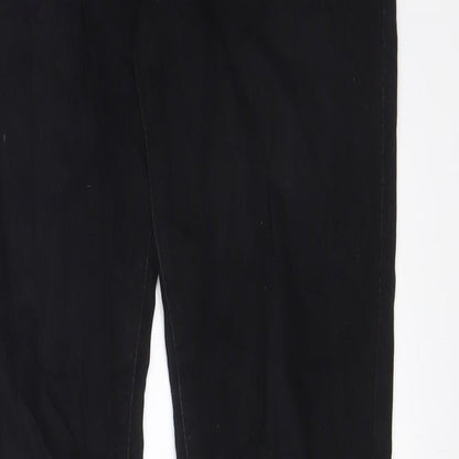 New Look Womens Black Cotton Skinny Jeans Size 12 L30 in Regular Zip