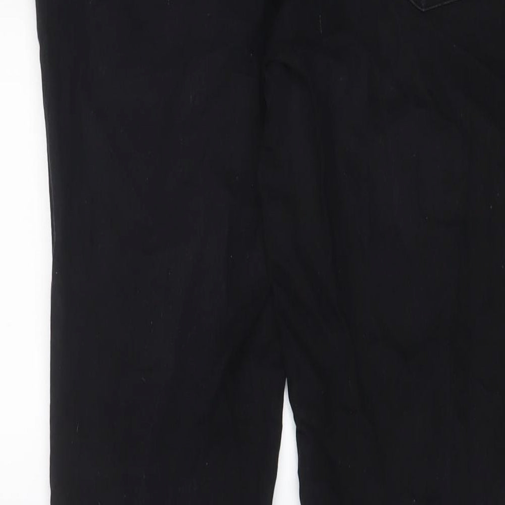 New Look Womens Black Cotton Skinny Jeans Size 12 L30 in Regular Zip