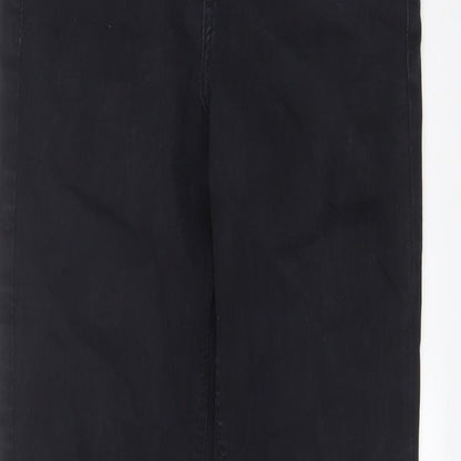 Topshop Womens Black Cotton Skinny Jeans Size 28 in L32 in Regular Zip
