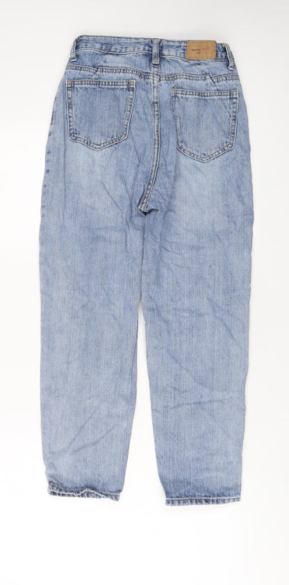 M.CC Womens Blue Cotton Straight Jeans Size 24 in L23 in Regular Button