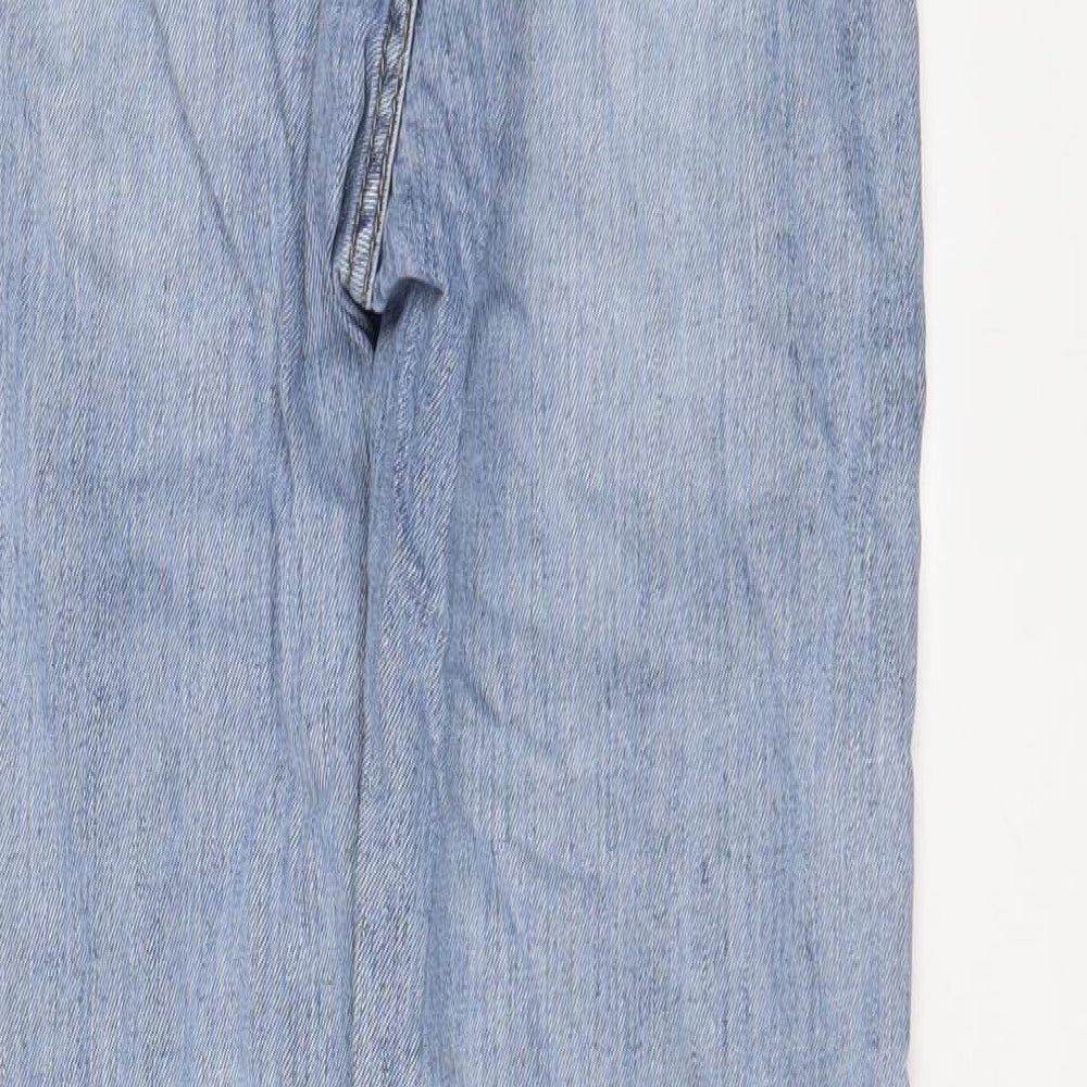 M.CC Womens Blue Cotton Straight Jeans Size 24 in L23 in Regular Button