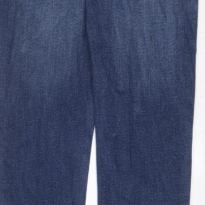 H&M Mens Blue Cotton Skinny Jeans Size 32 in L32 in Regular Zip