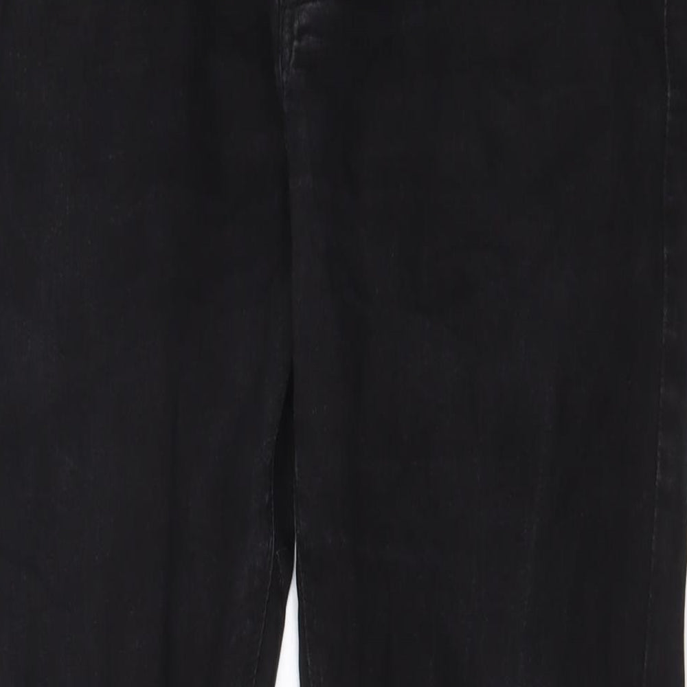 Marks and Spencer Mens Black Cotton Skinny Jeans Size 38 in L31 in Regular Zip