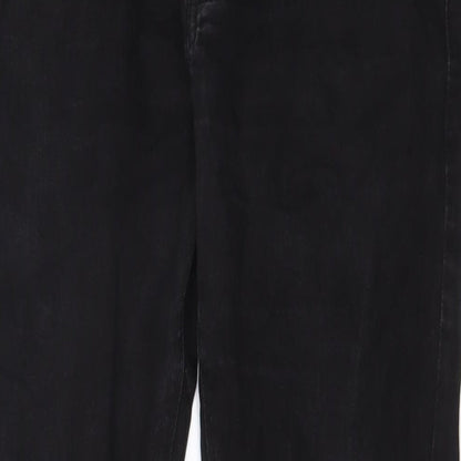 Marks and Spencer Mens Black Cotton Skinny Jeans Size 38 in L31 in Regular Zip