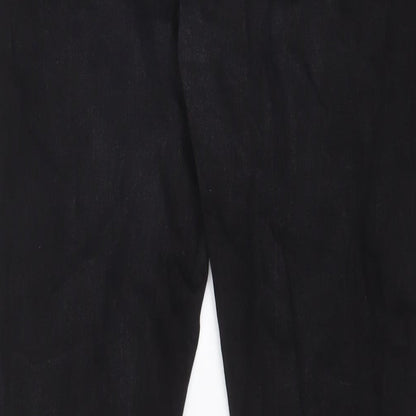 Marks and Spencer Mens Black Cotton Skinny Jeans Size 38 in L31 in Regular Zip