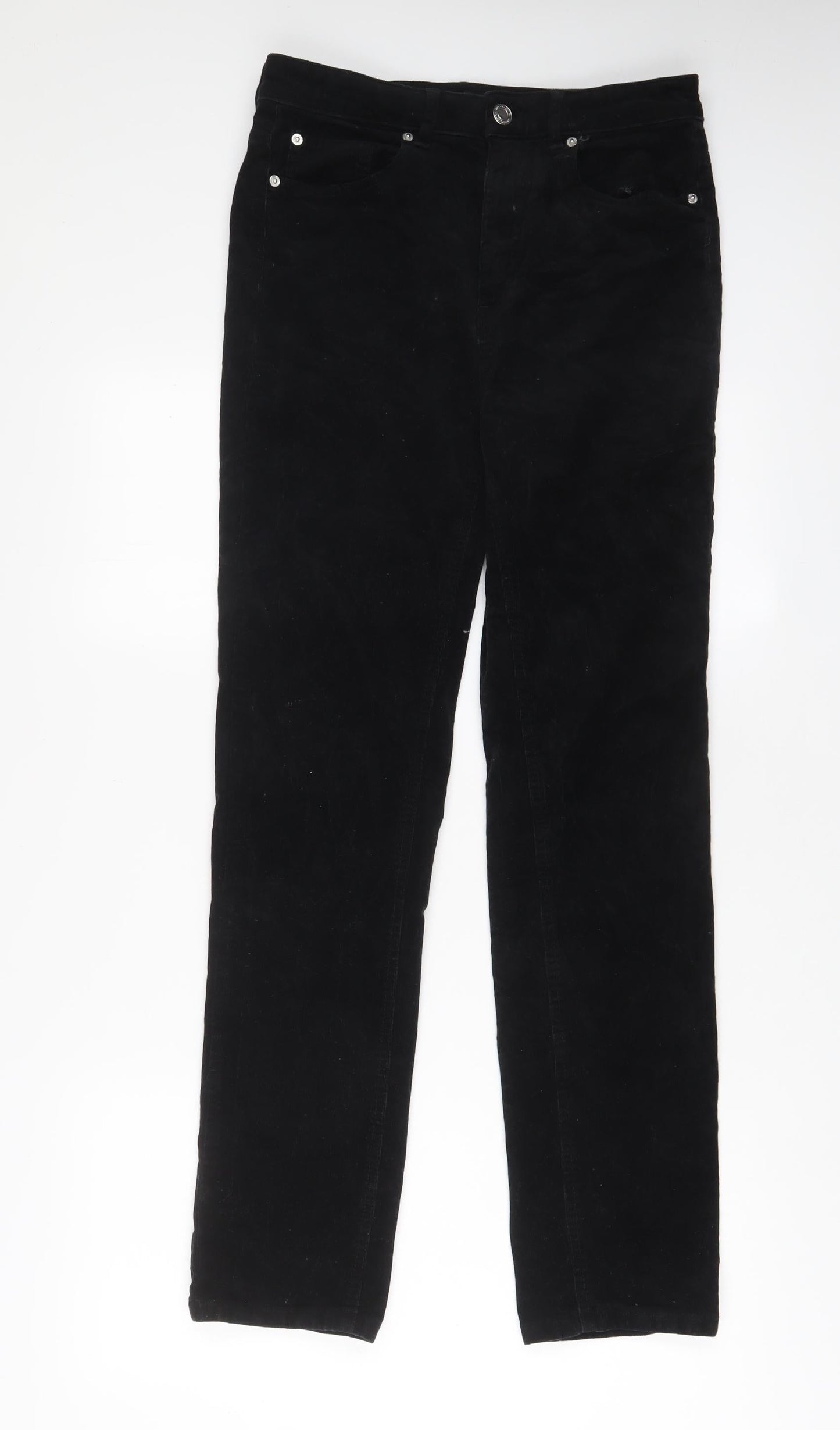 Womens UK Size 12 Marks and Spencer Regular Fit  Black Trousers