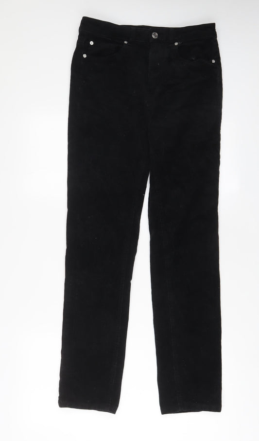 Womens UK Size 12 Marks and Spencer Regular Fit  Black Trousers
