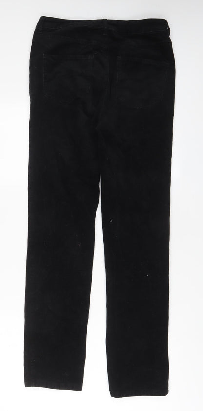 Womens UK Size 12 Marks and Spencer Regular Fit  Black Trousers