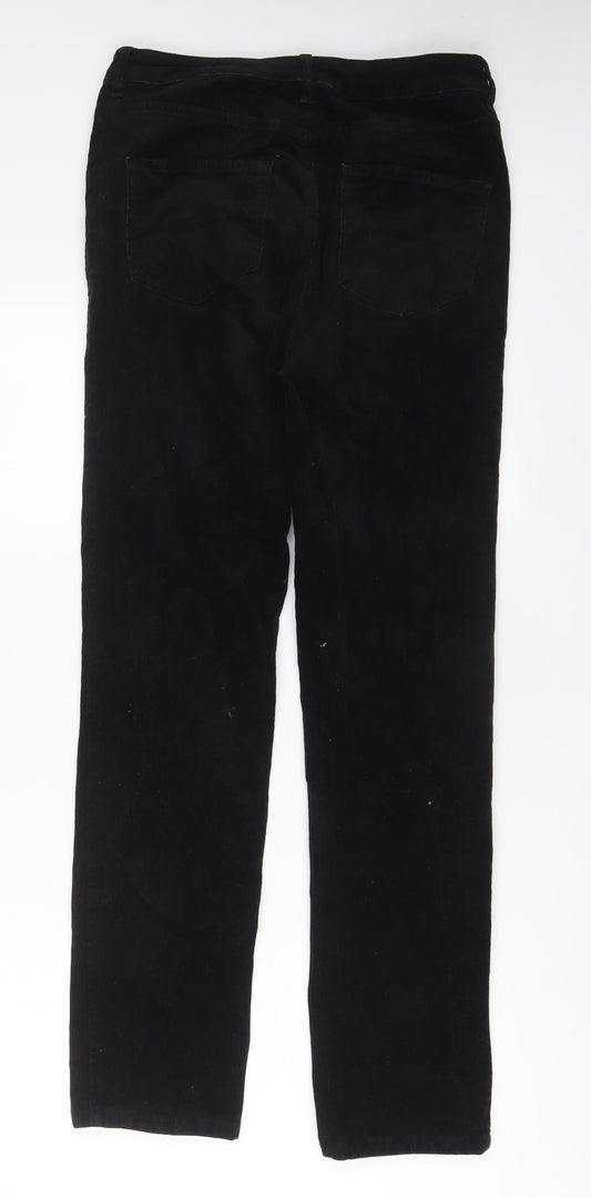 Womens UK Size 12 Marks and Spencer Regular Fit  Black Trousers