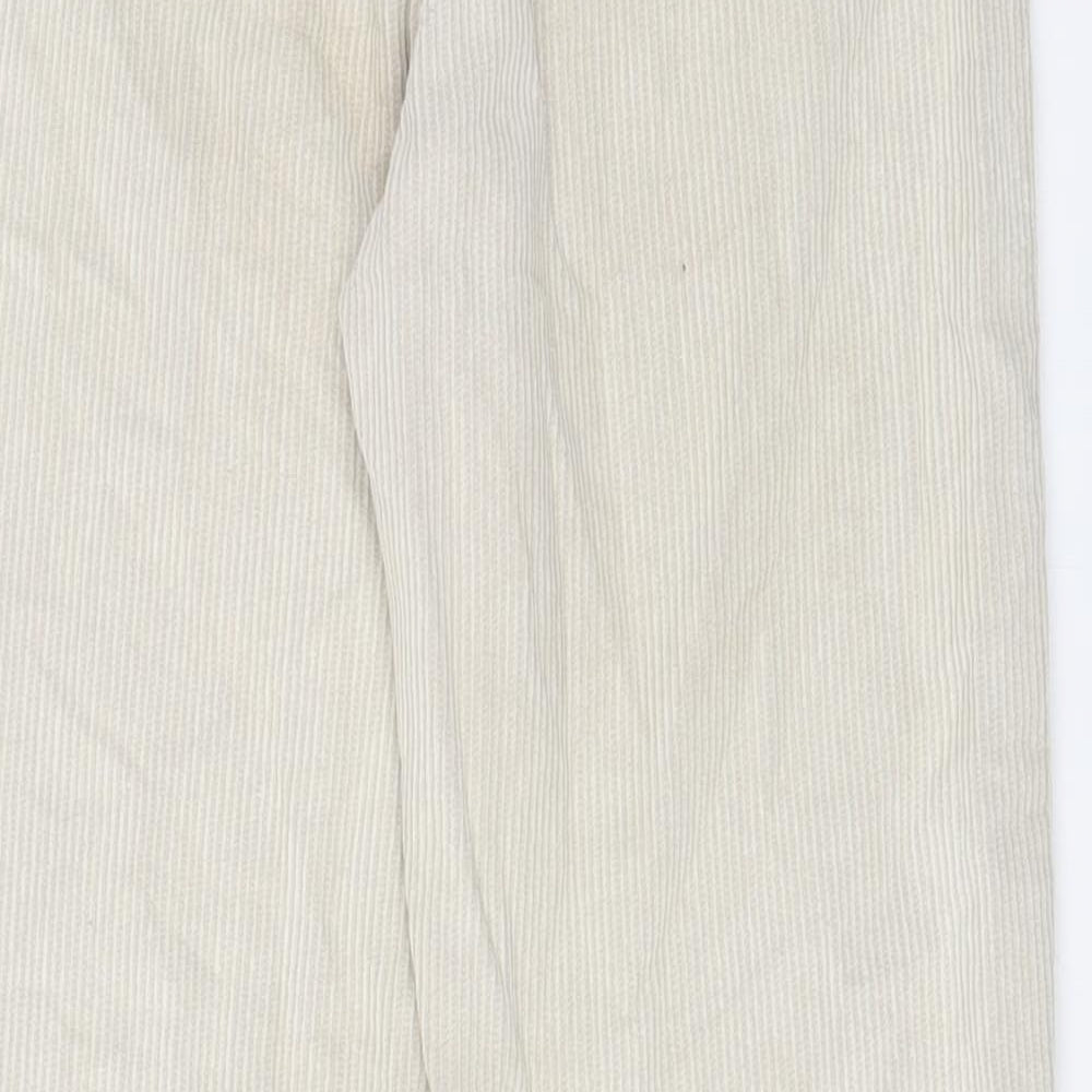 BDG Womens Beige Cotton Trousers Size 29 in L32 in Regular Zip