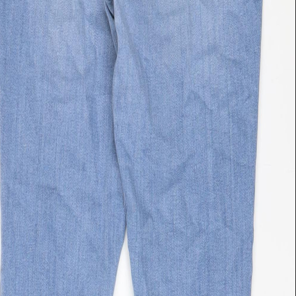 Hollister Womens Blue Cotton Skinny Jeans Size 30 in L30 in Regular Zip