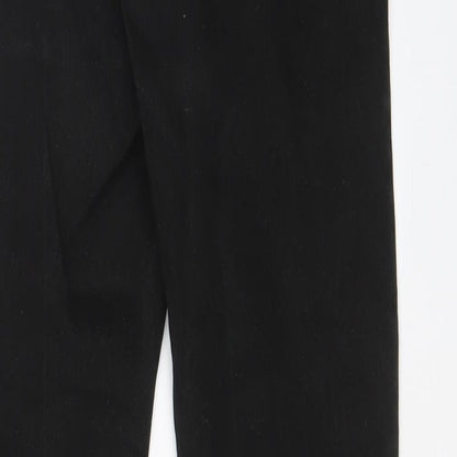 Levi's Mens Black Cotton Straight Jeans Size 28 in L30 in Regular Zip