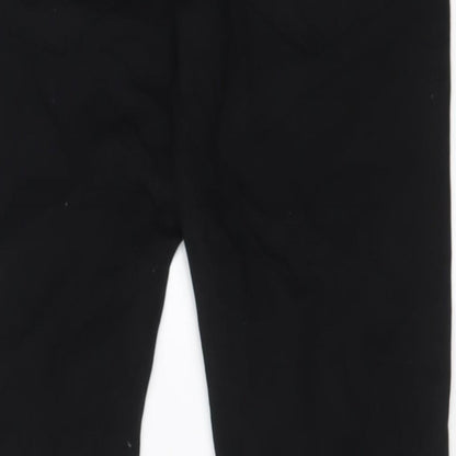 Easy Mens Black Cotton Skinny Jeans Size 32 in L32 in Regular Zip