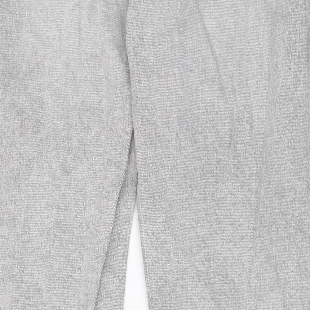 Topman Mens Grey Cotton Straight Jeans Size 32 in L32 in Regular Button