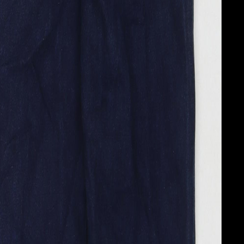 Half Womens Blue Cotton Straight Jeans Size 29 in L30 in Regular Zip