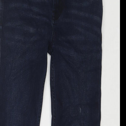 TU Boys Blue Cotton Skinny Jeans Size 9 Months L21 in Regular Zip
