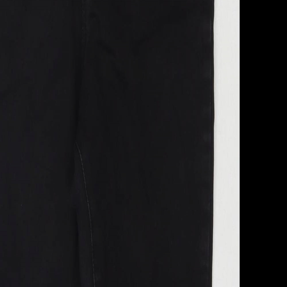 Denim & Co. Womens Black Cotton Skinny Jeans Size 14 L25 in Regular Zip