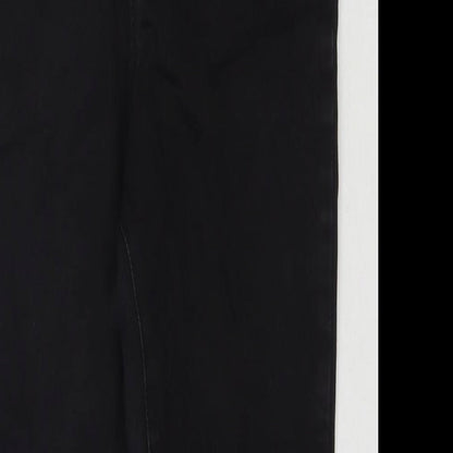 Denim & Co. Womens Black Cotton Skinny Jeans Size 14 L25 in Regular Zip