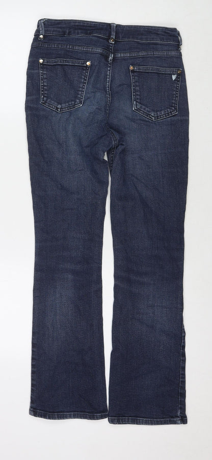 Per Una Womens Blue Cotton Skinny Jeans Size 28 in L27 in Regular Zip