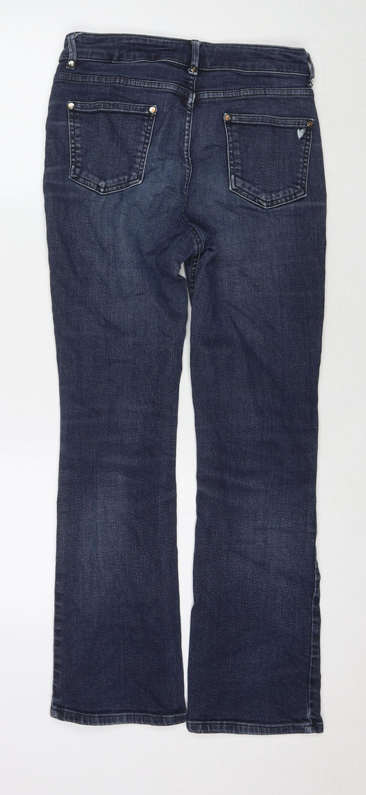 Per Una Womens Blue Cotton Skinny Jeans Size 28 in L27 in Regular Zip