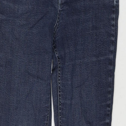 Per Una Womens Blue Cotton Skinny Jeans Size 28 in L27 in Regular Zip