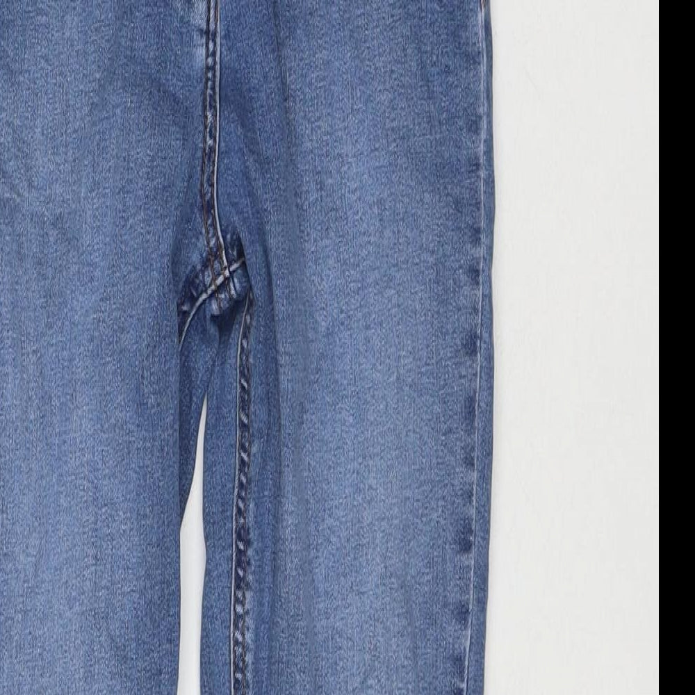 Denim & Co. Womens Blue Cotton Skinny Jeans Size 6 L26 in Regular Zip