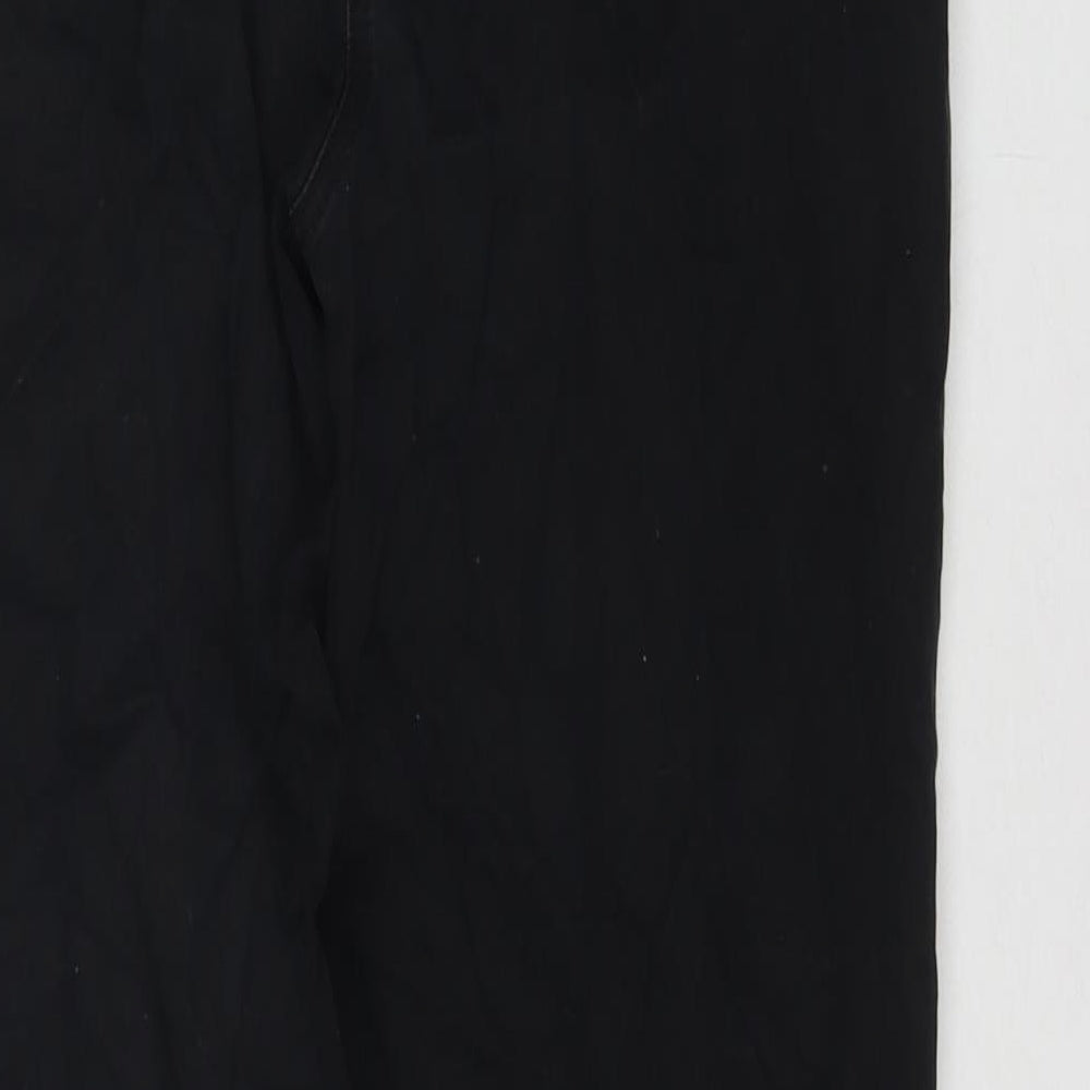 Zaffiri Womens Black Cotton Straight Jeans Size 14 L28 in Regular Zip