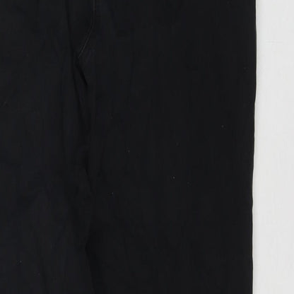 Zaffiri Womens Black Cotton Straight Jeans Size 14 L28 in Regular Zip
