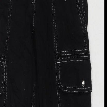 BDG Womens Black Cotton Straight Jeans Size 24 in L30 in Regular Zip - Cargo Style