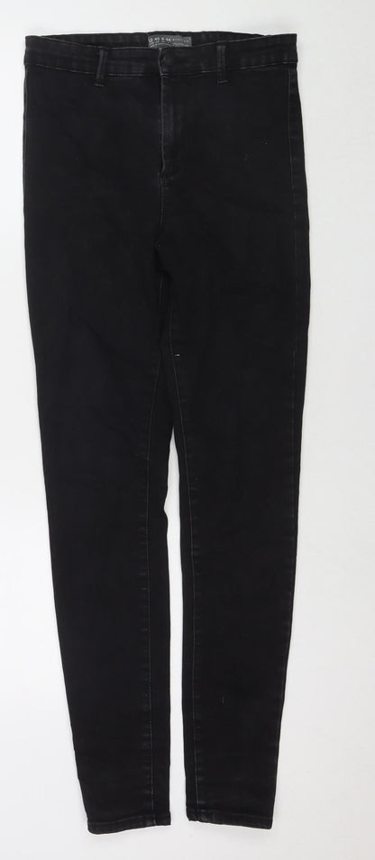Denim & Co. Womens Black Cotton Skinny Jeans Size 12 L30 in Regular Zip