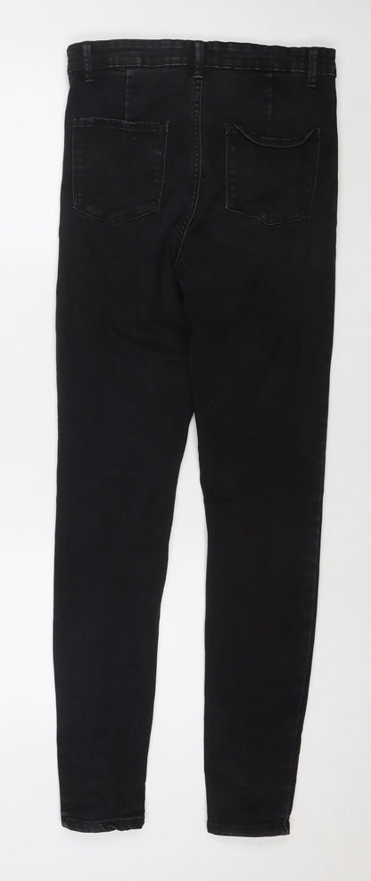 Denim & Co. Womens Black Cotton Skinny Jeans Size 12 L30 in Regular Zip