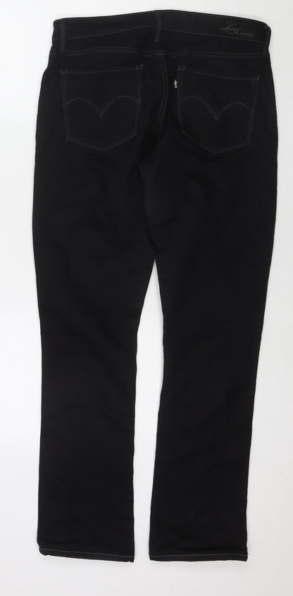 Levi's Womens Black Cotton Bootcut Jeans Size 28 in L30 in Regular Zip