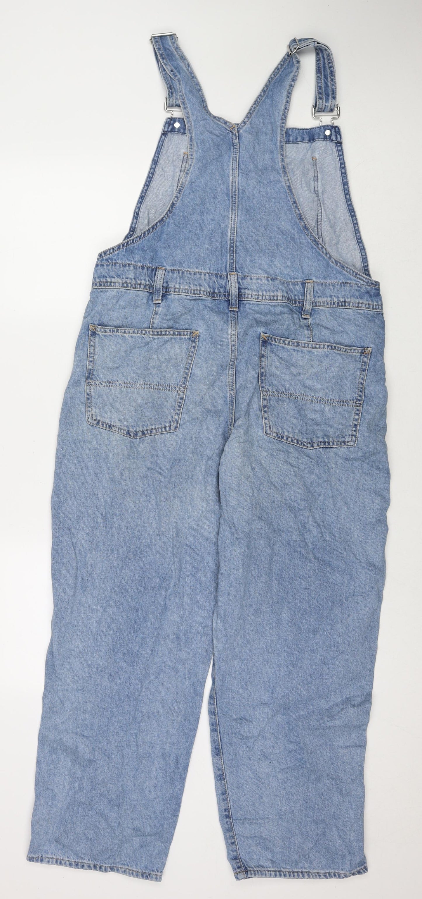 Gap Womens Blue Cotton Dungaree One-Piece Size M L24 in Button