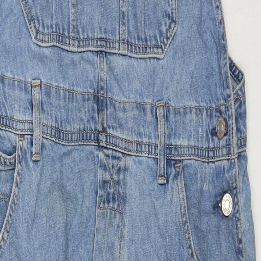 Gap Womens Blue Cotton Dungaree One-Piece Size M L24 in Button