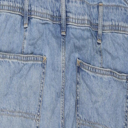 Gap Womens Blue Cotton Dungaree One-Piece Size M L24 in Button