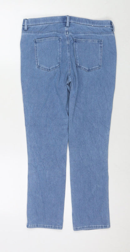 Uniqlo Womens Black Cotton Jegging Jeans Size M L24 in Regular