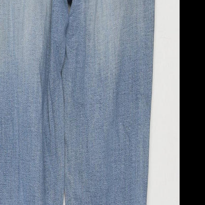 Levi's Womens Blue Cotton Skinny Jeans Size 26 in L32 in Regular Zip