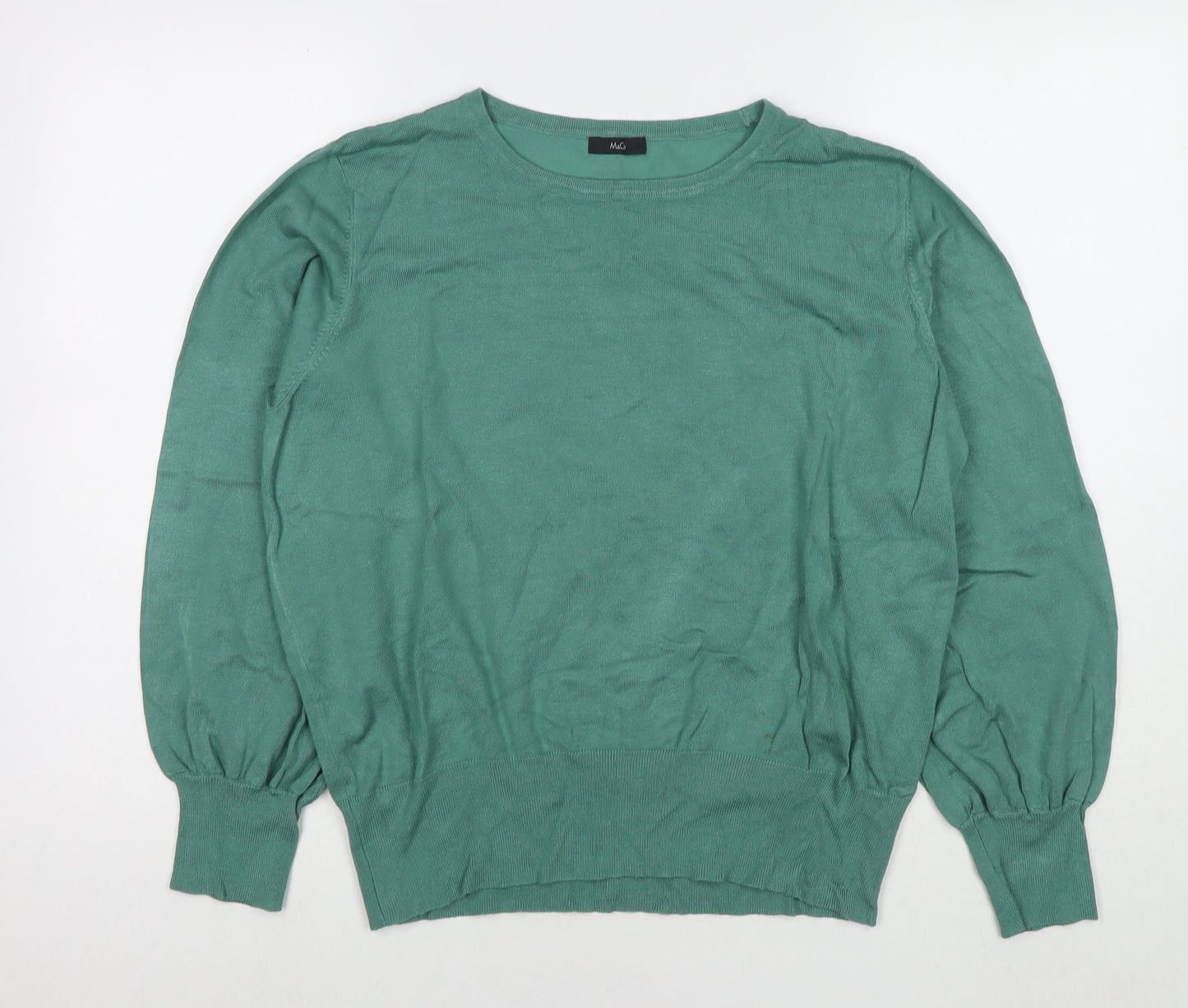 Womens UK Size 18 M&Co Green Pullover Jumper