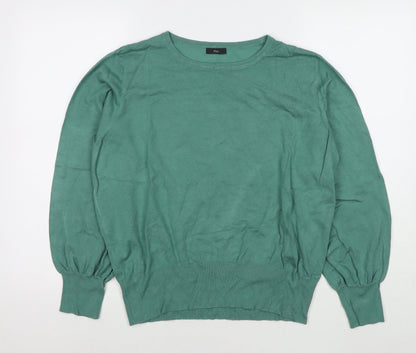 Womens UK Size 18 M&Co Green Pullover Jumper