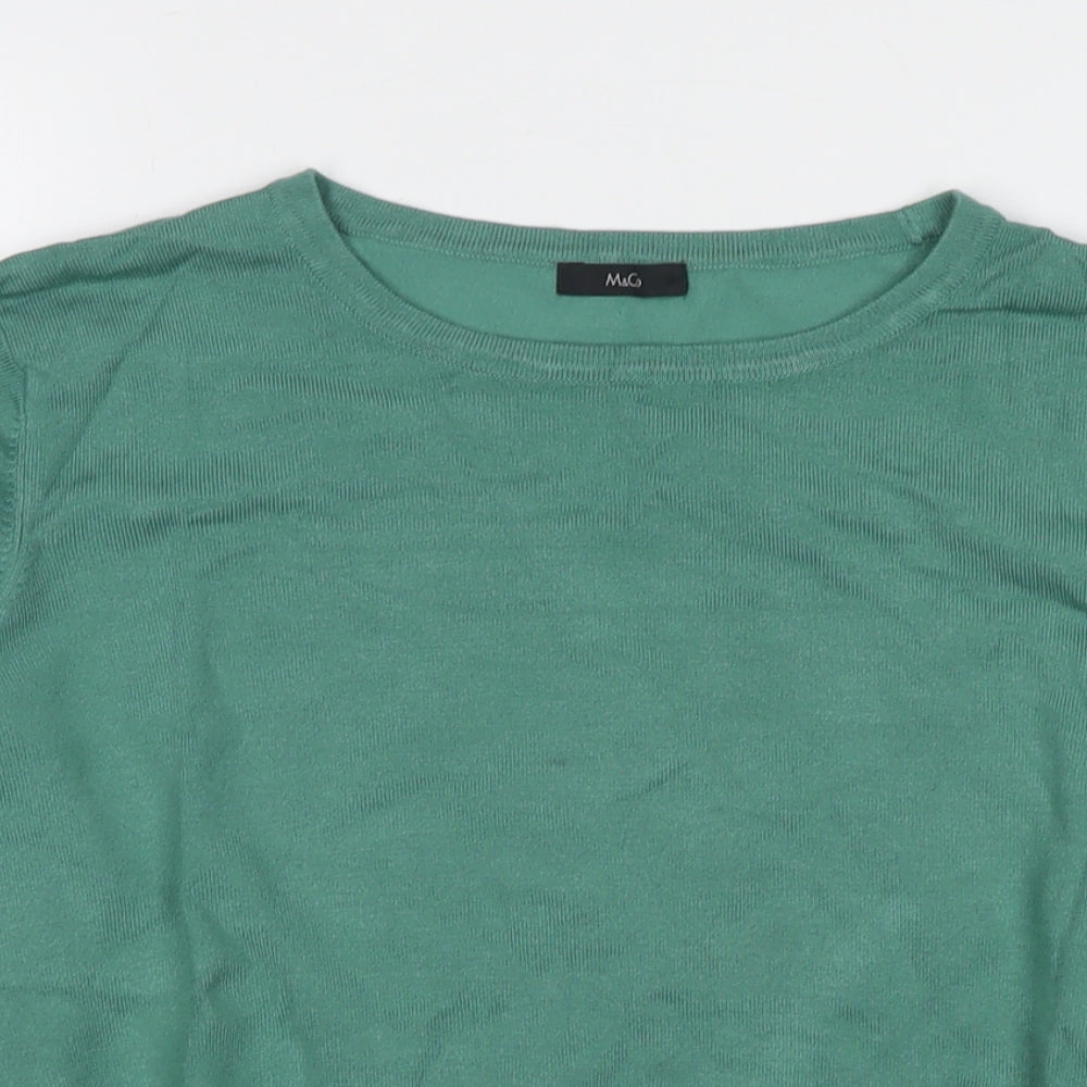 Womens UK Size 18 M&Co Green Pullover Jumper