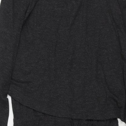 Gray&Willow Womens Grey Polyester T-Shirt Dress Size 8 Round Neck Pullover