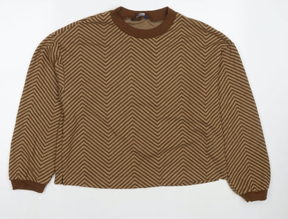 Womens UK Size 14 Marks and Spencer Brown Pullover Jumper