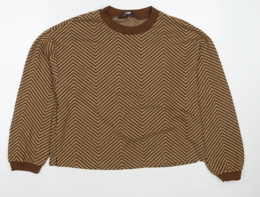 Womens UK Size 14 Marks and Spencer Brown Pullover Jumper