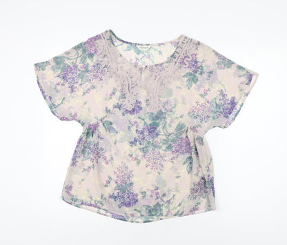 Womens UK Size 8 Marks and Spencer Purple Basic Blouse