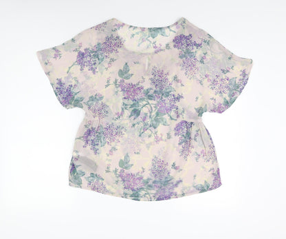Womens UK Size 8 Marks and Spencer Purple Basic Blouse
