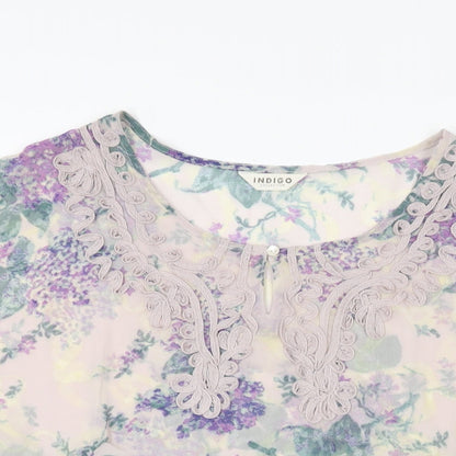 Womens UK Size 8 Marks and Spencer Purple Basic Blouse